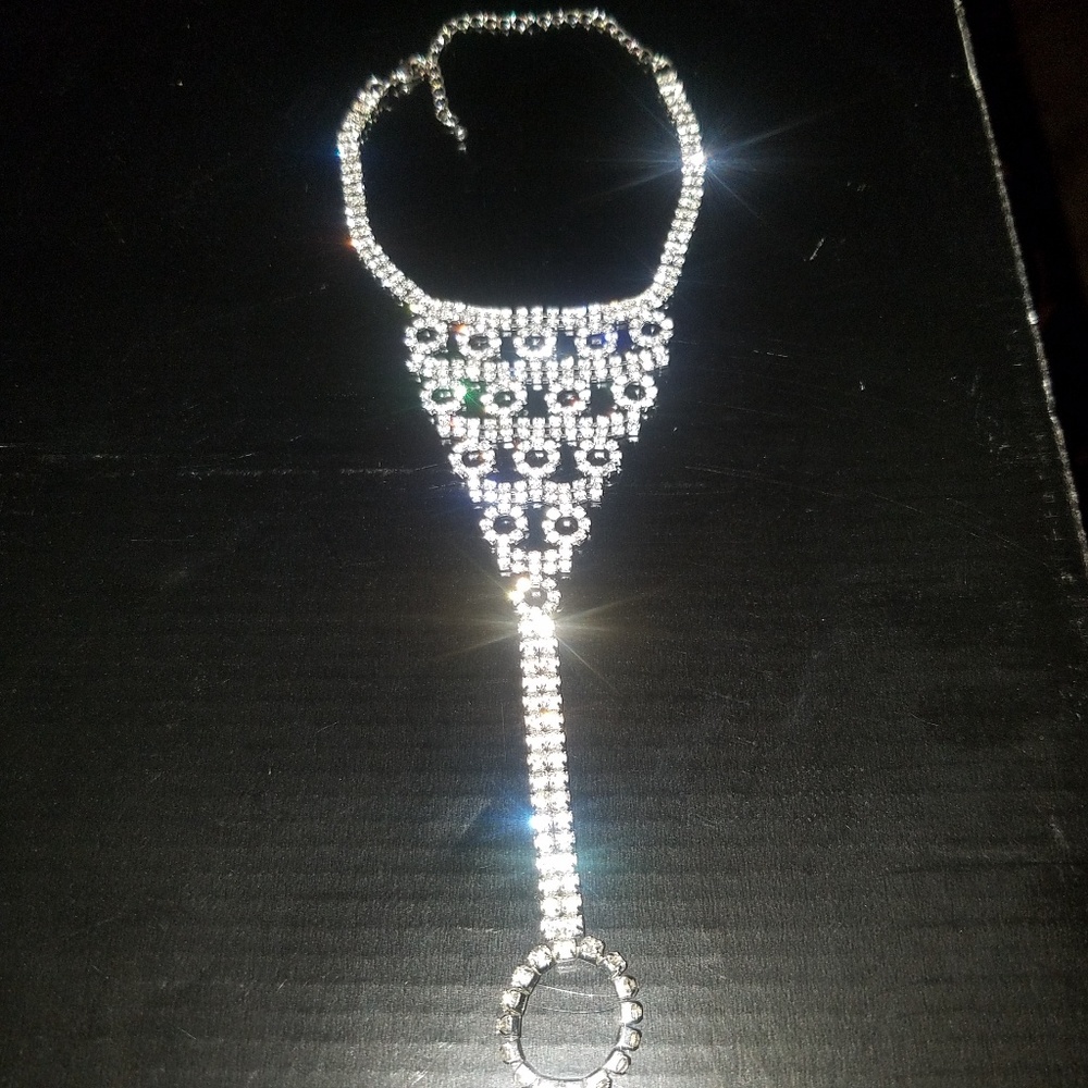 Ankle to Toe Crystal Foot bracelet